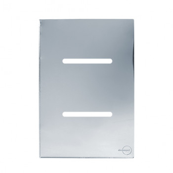Placa p/ 2 Interruptores 4x2 - Novara Glass espelhada Placa p/ 2 Interruptores 4x2 - Novara Glass espelhada